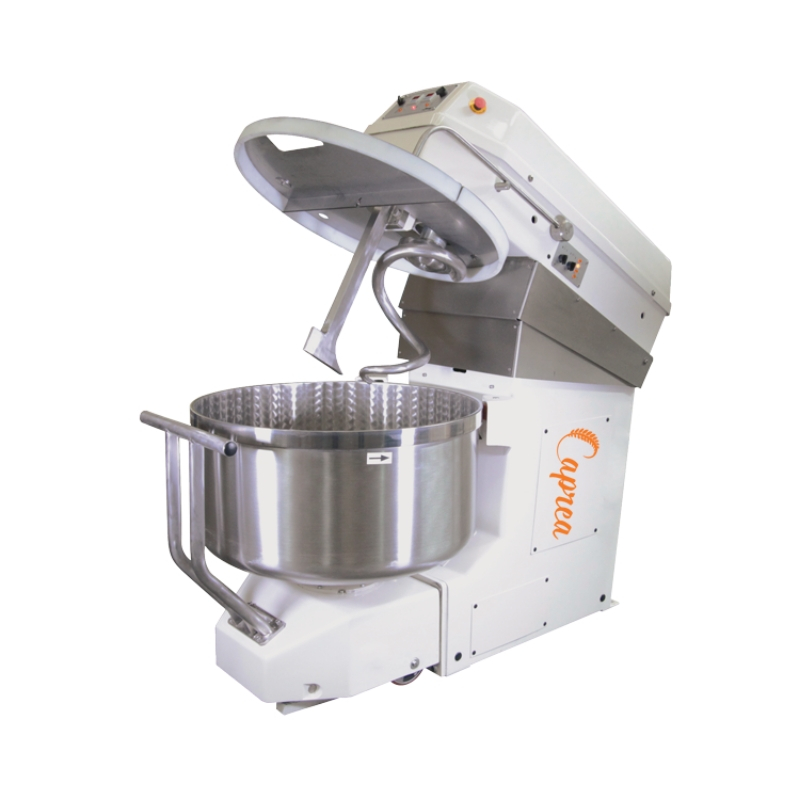 Caprea spiral mixer with lifted head and removable stainless bowl